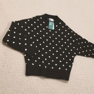 NWT H&M polka dot sweater